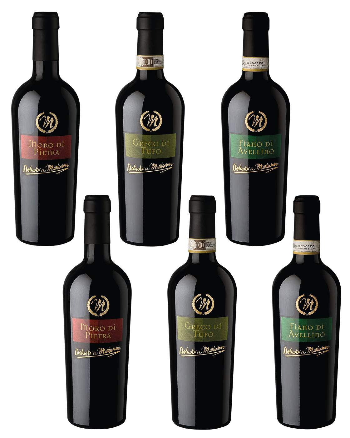 DEDICATO A MARIANNA Box Moro - Greco - Fiano 75cl x 6