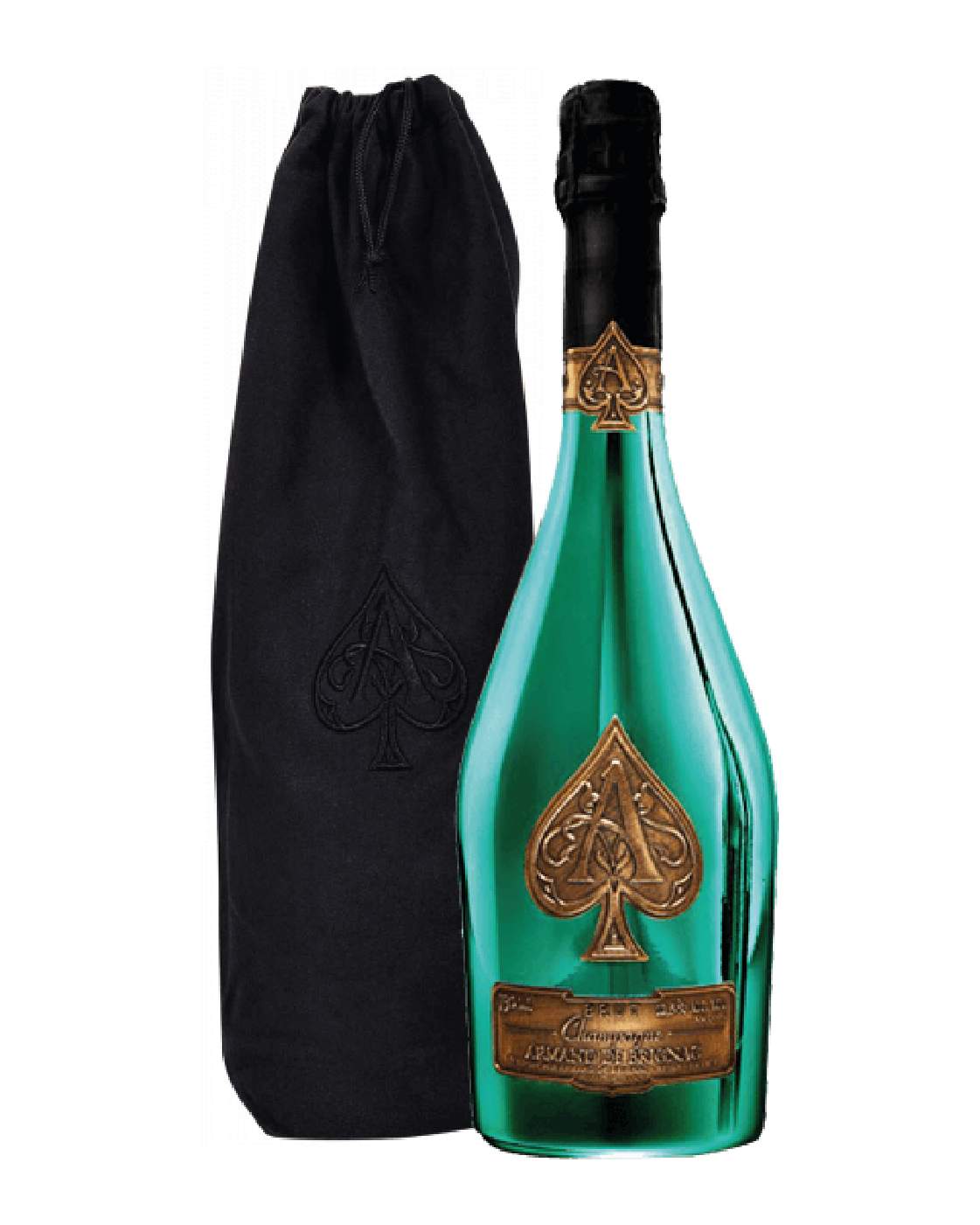 Armand de Brignac Golfer's Limited Edition velvet bag 75cl
