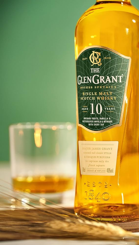 The Glen Grant Speyside Single Malt Scotch Whiskey 10 YO 70cl Astucciato