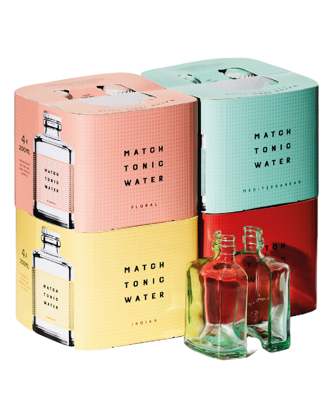 Match Tonic Water Box misto Mediterranean - indian - Floral - Spicy 20cl x 16