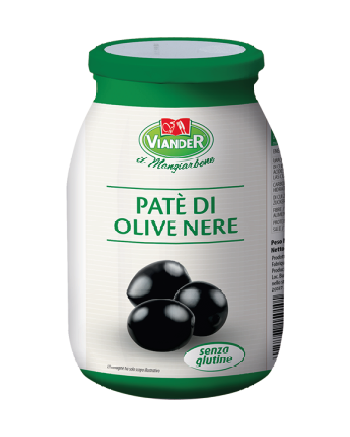 Viander Crema Paté di olive nere 950gr