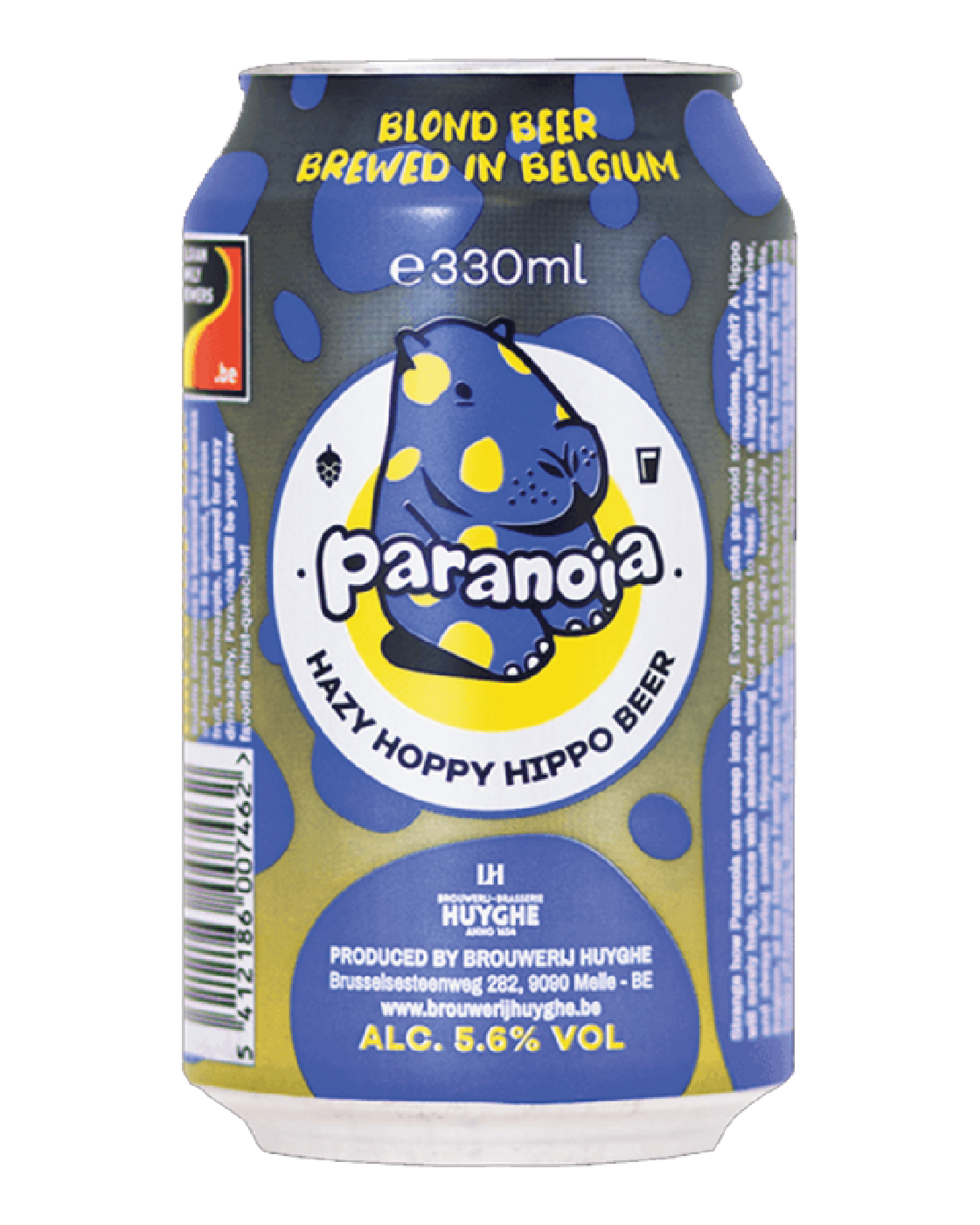 PARANOIA HOPPY HIPPO HAZY IPA 33cl lattina