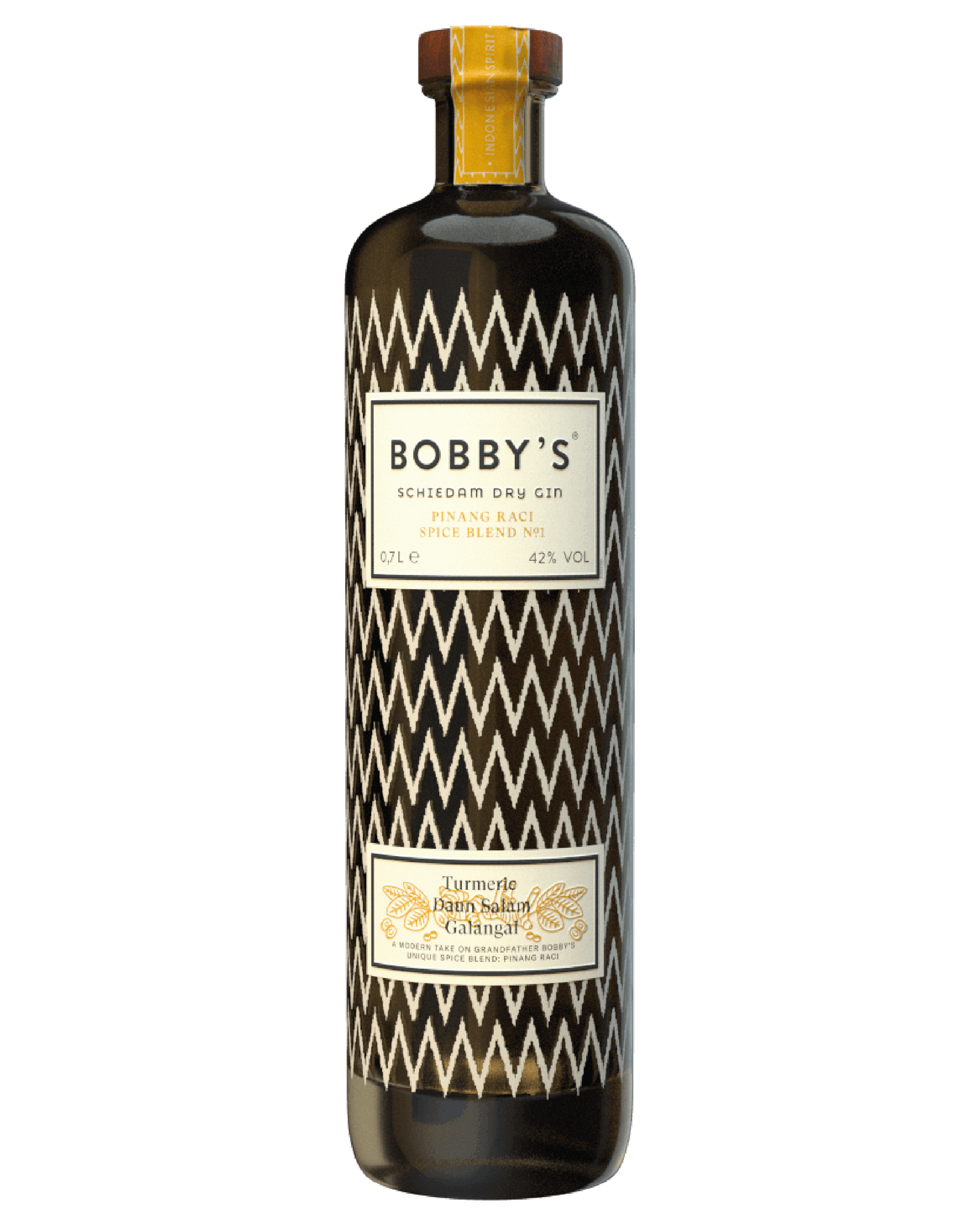Bobby's Schiedam Dry Gin Pinang Raci Spice Blend N1 70cl