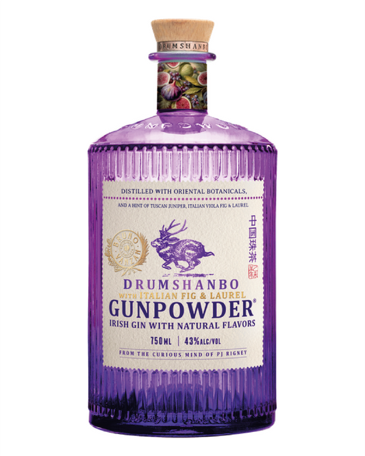 Gin irlandais Gunpowder aux figues italiennes et laurier édition Bruno Vanzan 70cl