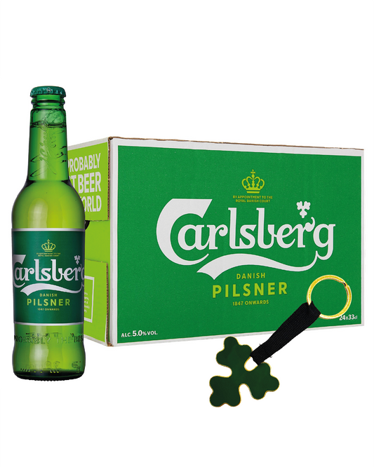 Carlsberg Pilsner 33cl x 24 avec porte-clés décapsuleur offert