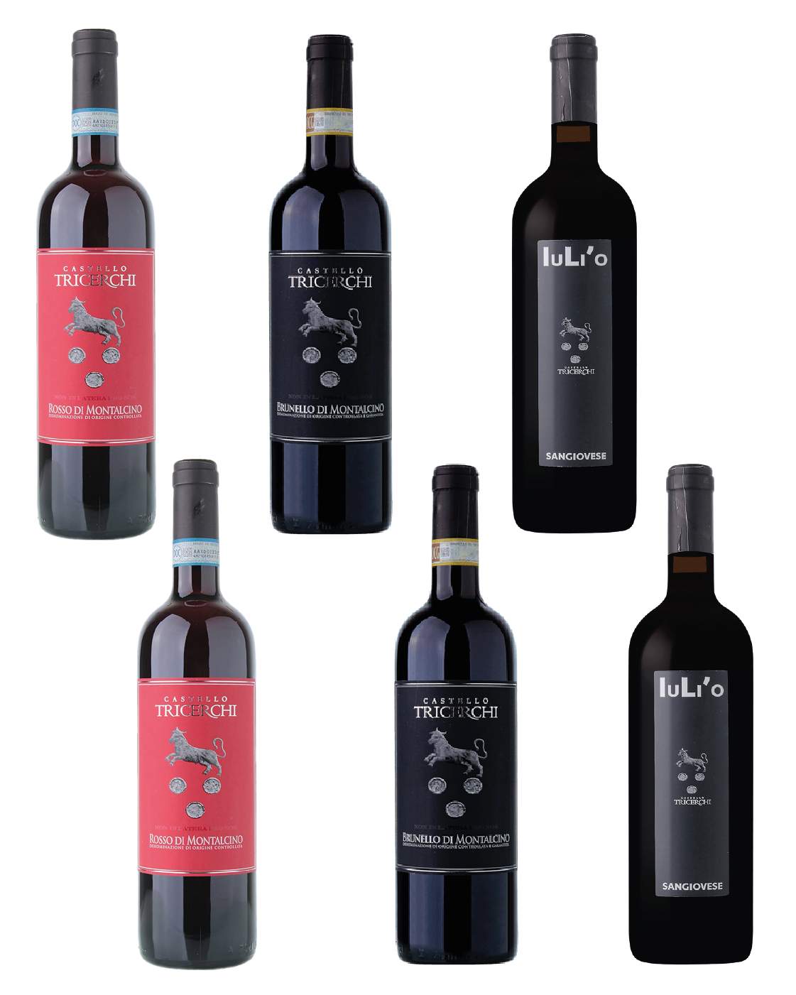 Castello Tricerchi Box Brunello - Rosso di Montalcino - Iuli'o 75cl x 6