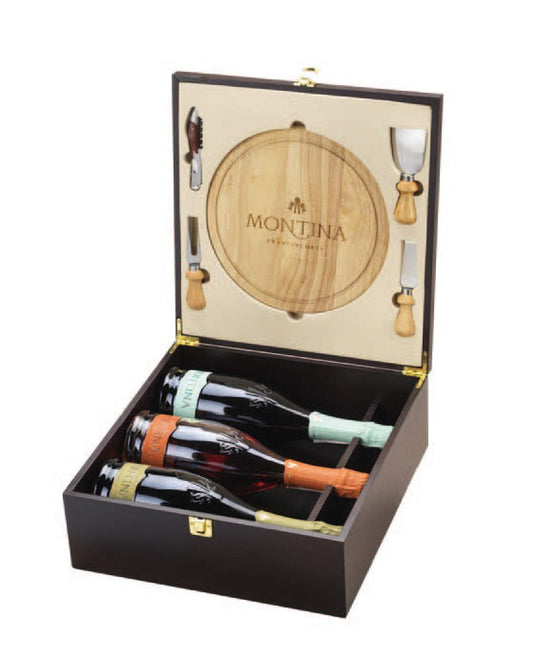 Cheesemaker's Box with La Montina Brut - Rosé EB - Saten