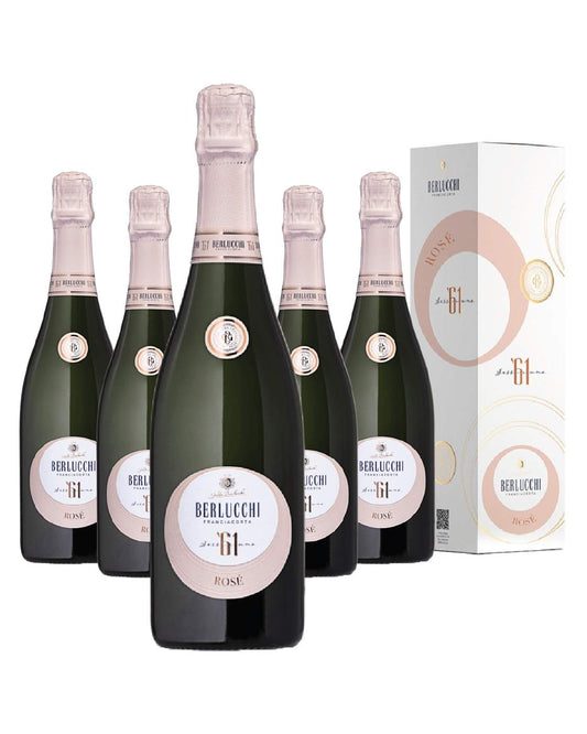 BERLUCCHI '61 FRANCIACORTA ROSÉ Cased 75cl x 6
