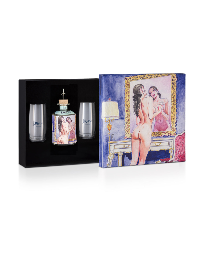 J.ROSE Box 05 1bt 70cl e 2 Bicchieri