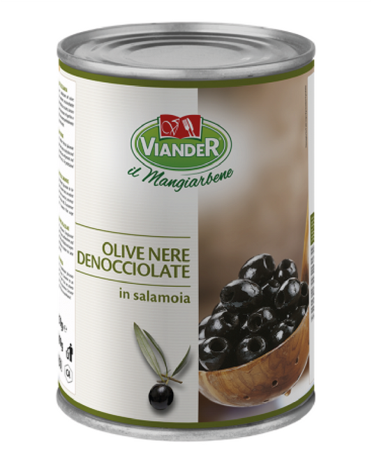 Viander pitted black olives 3kg
