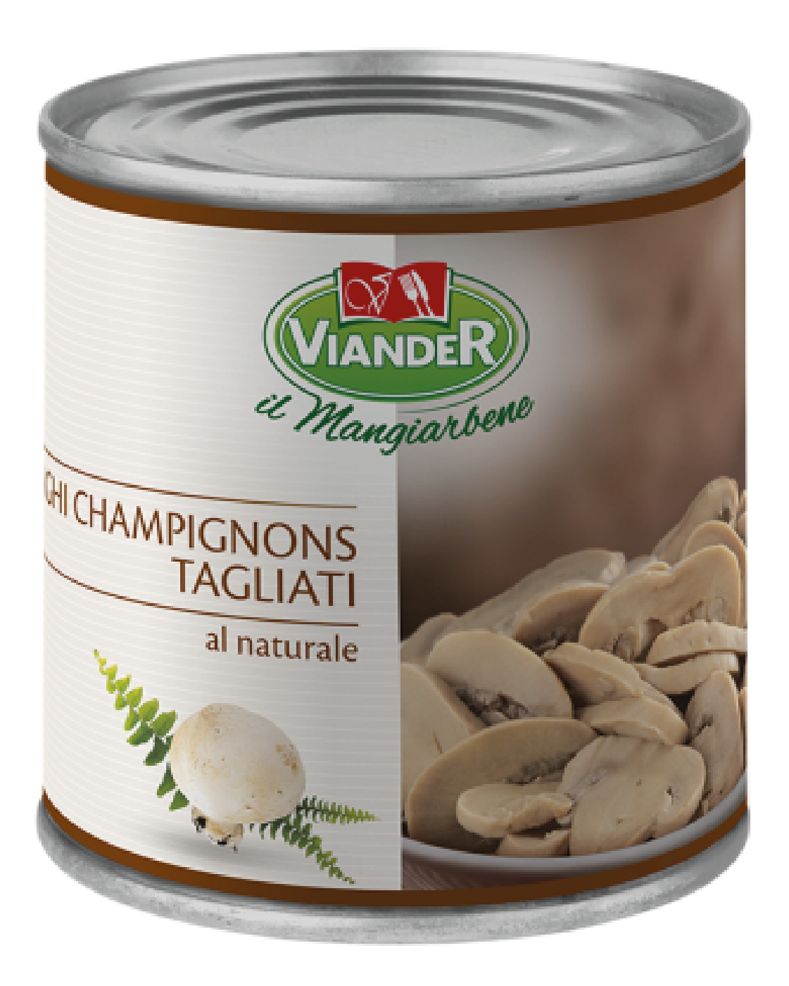 Viander funghi champignon a fette al naturale 2,5kg