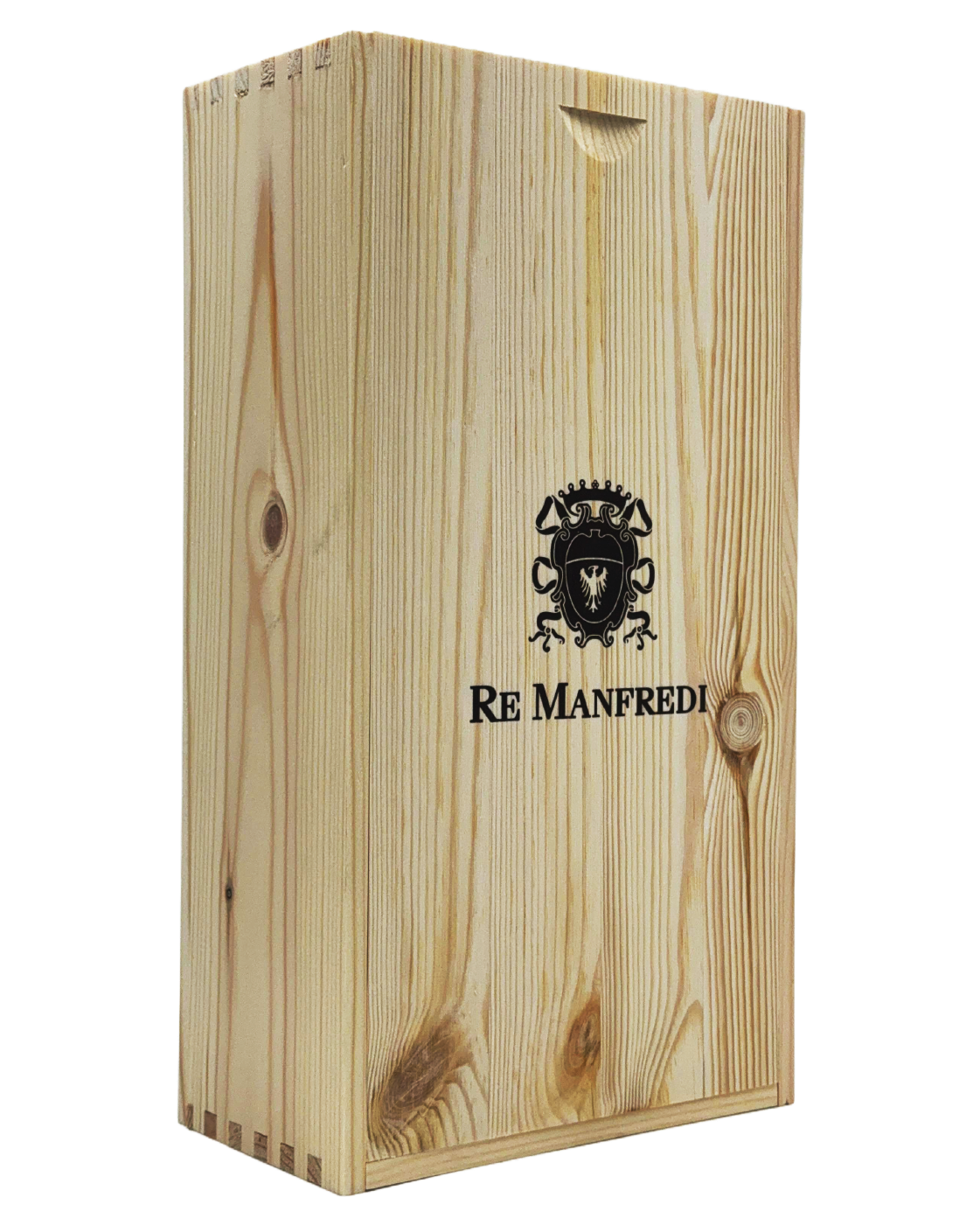 King Manfredi Wooden Box with Rosé - Red