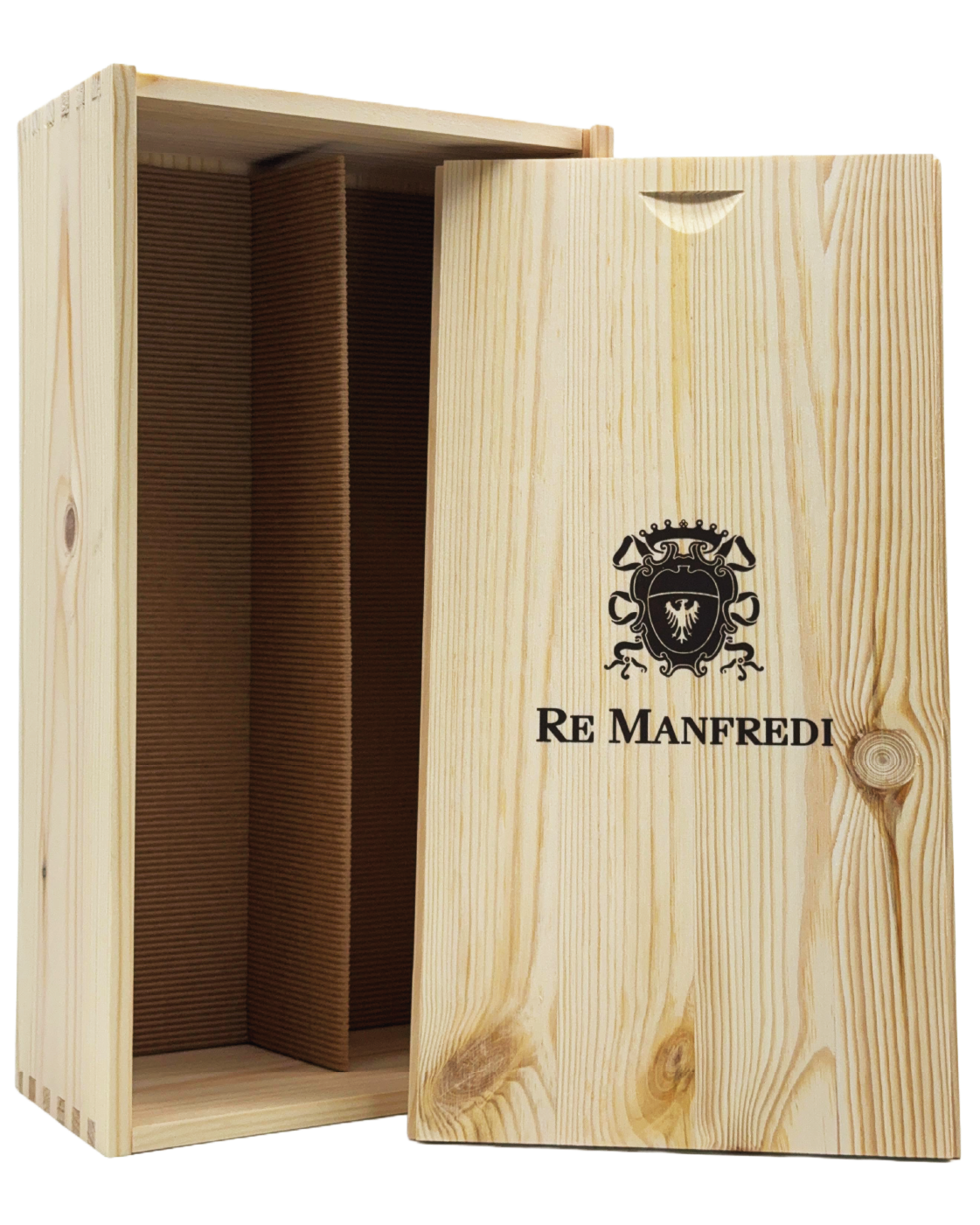 King Manfredi Wooden Box with White - Rosé