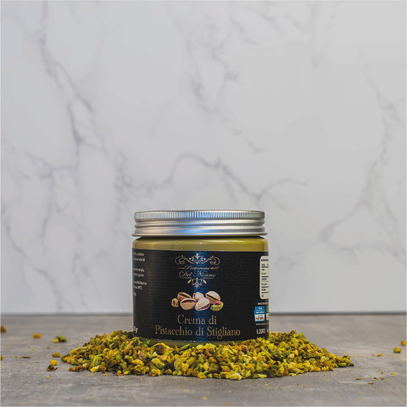 Artisanal Pistachio Panettone with spreadable cream 1kg