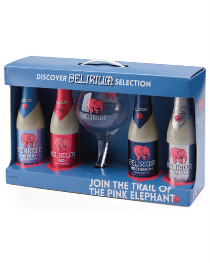 Delirium Discovery Box 4bt 33cl con bicchiere
