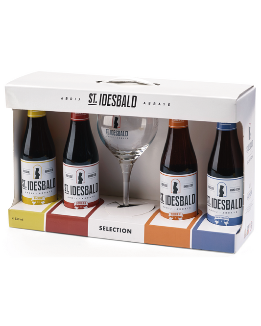 St-Idesbald Discovery Box 4bt 33cl with glass