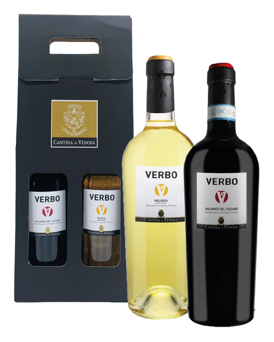 Confezione regalo Cantine di Venosa Verbo Bianco - Rosso 75cl