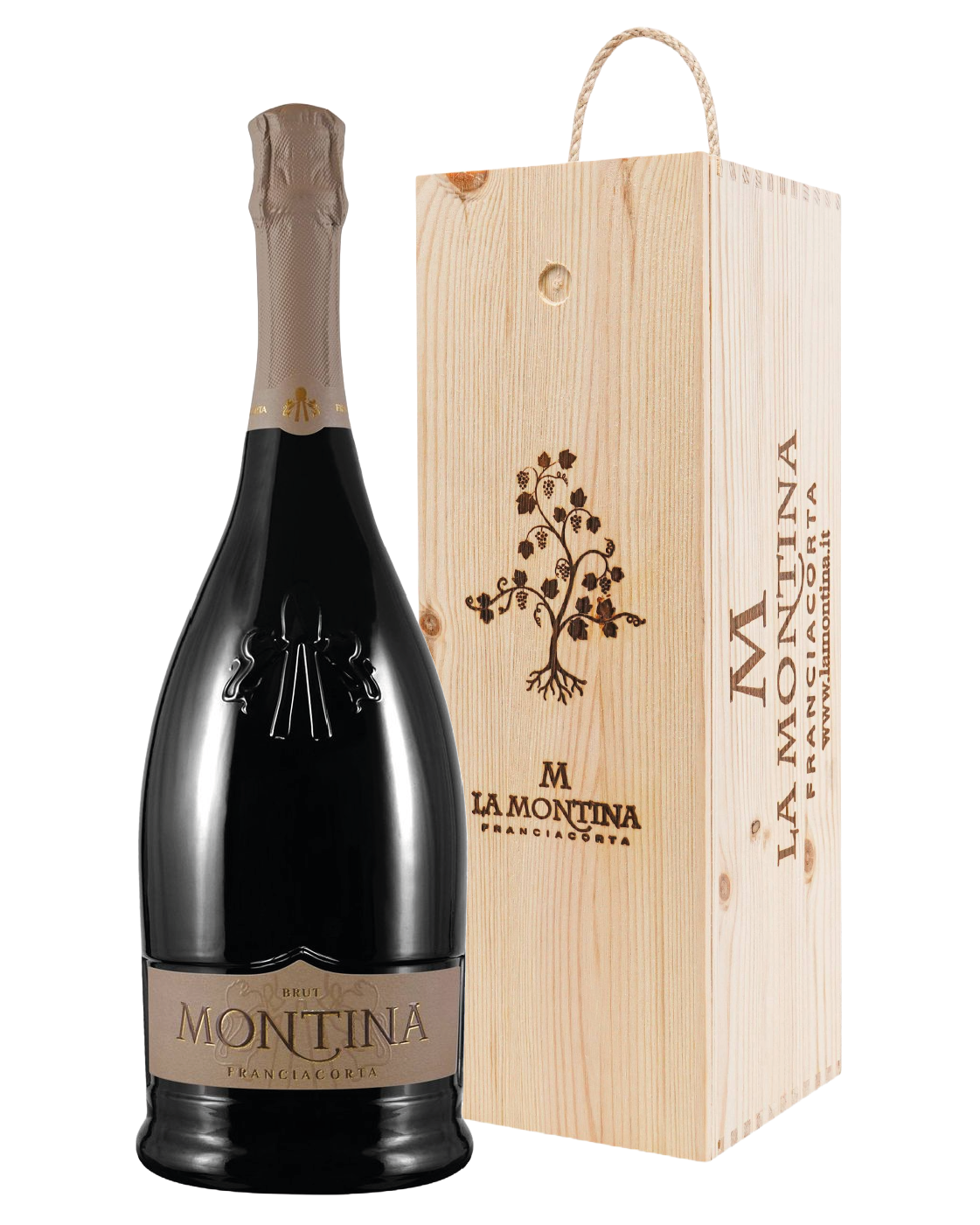 La Montina Franciacorta Brut Magnum Cassetta di Legno 1,5lt
