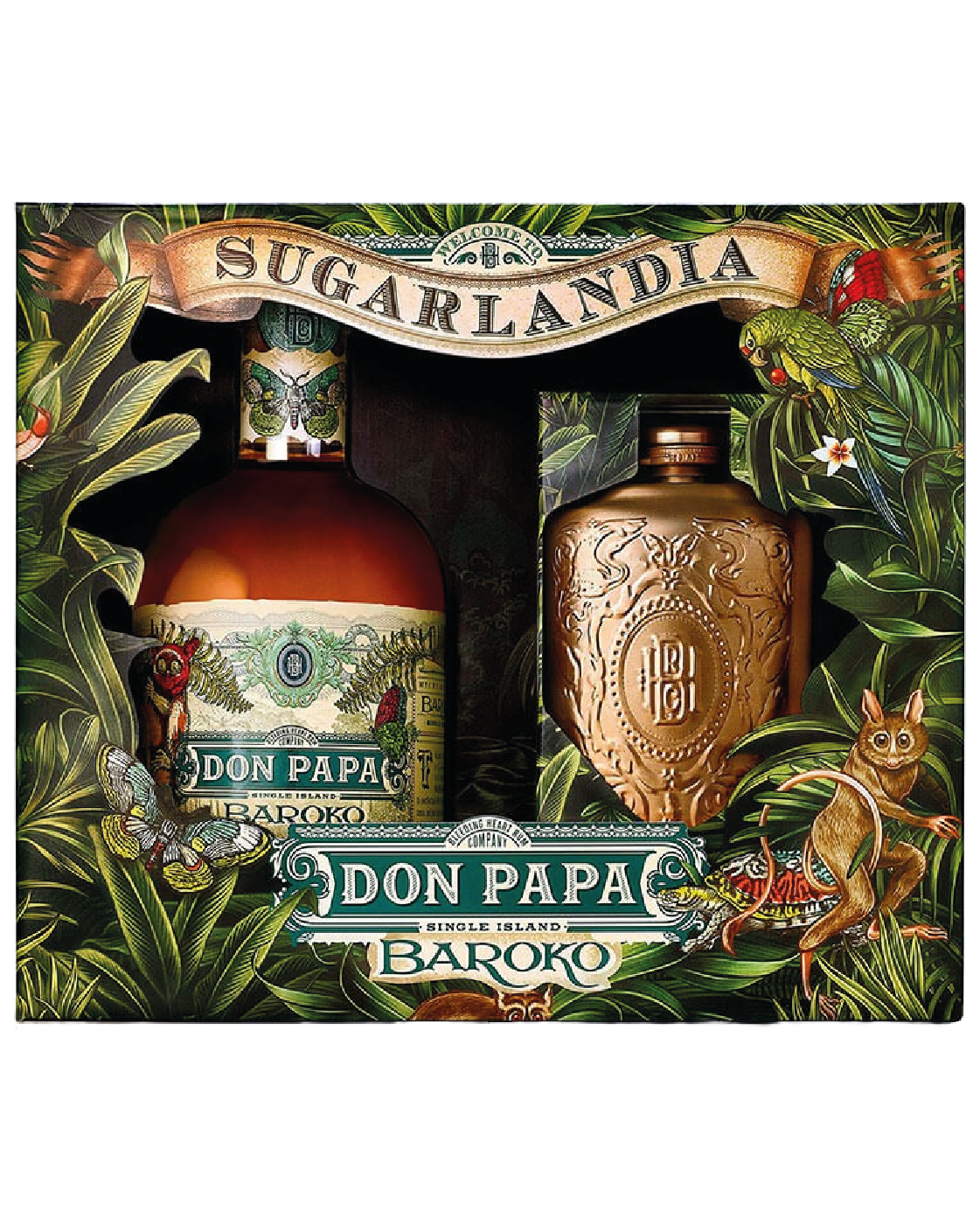 Don Papa Baroko Gift Box fiaschetta 70 cl