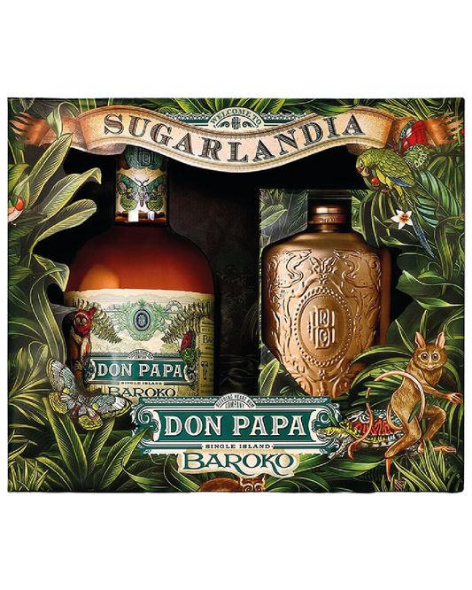 Don Papa Baroko Gift Box fiaschetta 70 cl