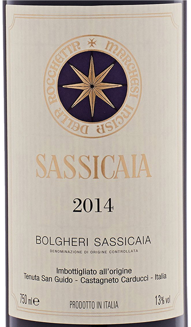 Bolgheri Sassicaia DOC "Sassicaia" 2014 - Tenuta San Guido 75cl
