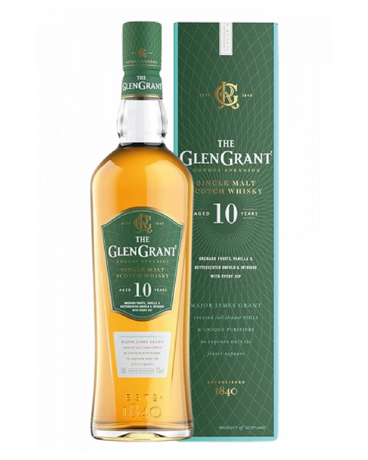 The Glen Grant Speyside Single Malt Scotch Whiskey 10 YO 70cl Astucciato