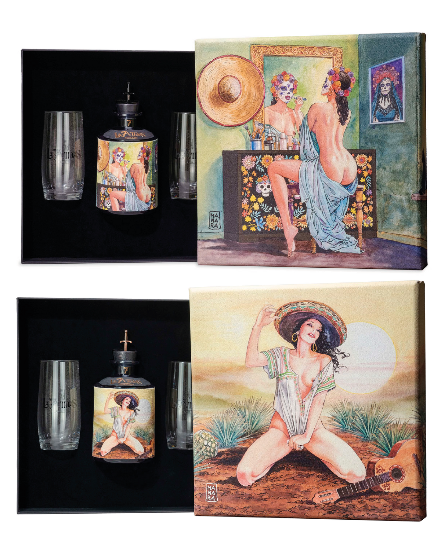 J.ROSE La7Vidas Tequila Box Blanco & Reposado