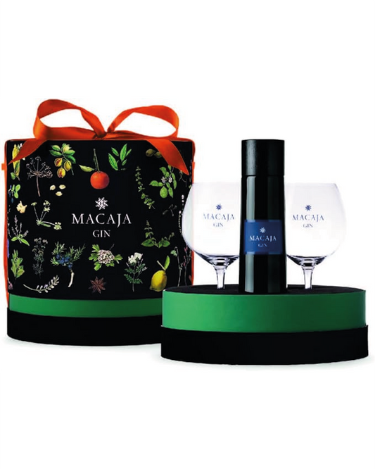 Gin Macaja Navy Strenght Gift Box Cappelliera con 2 calici