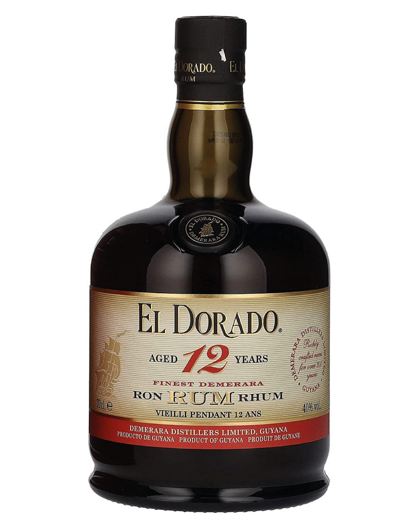 EL DORADO 12YO RUM 70cl