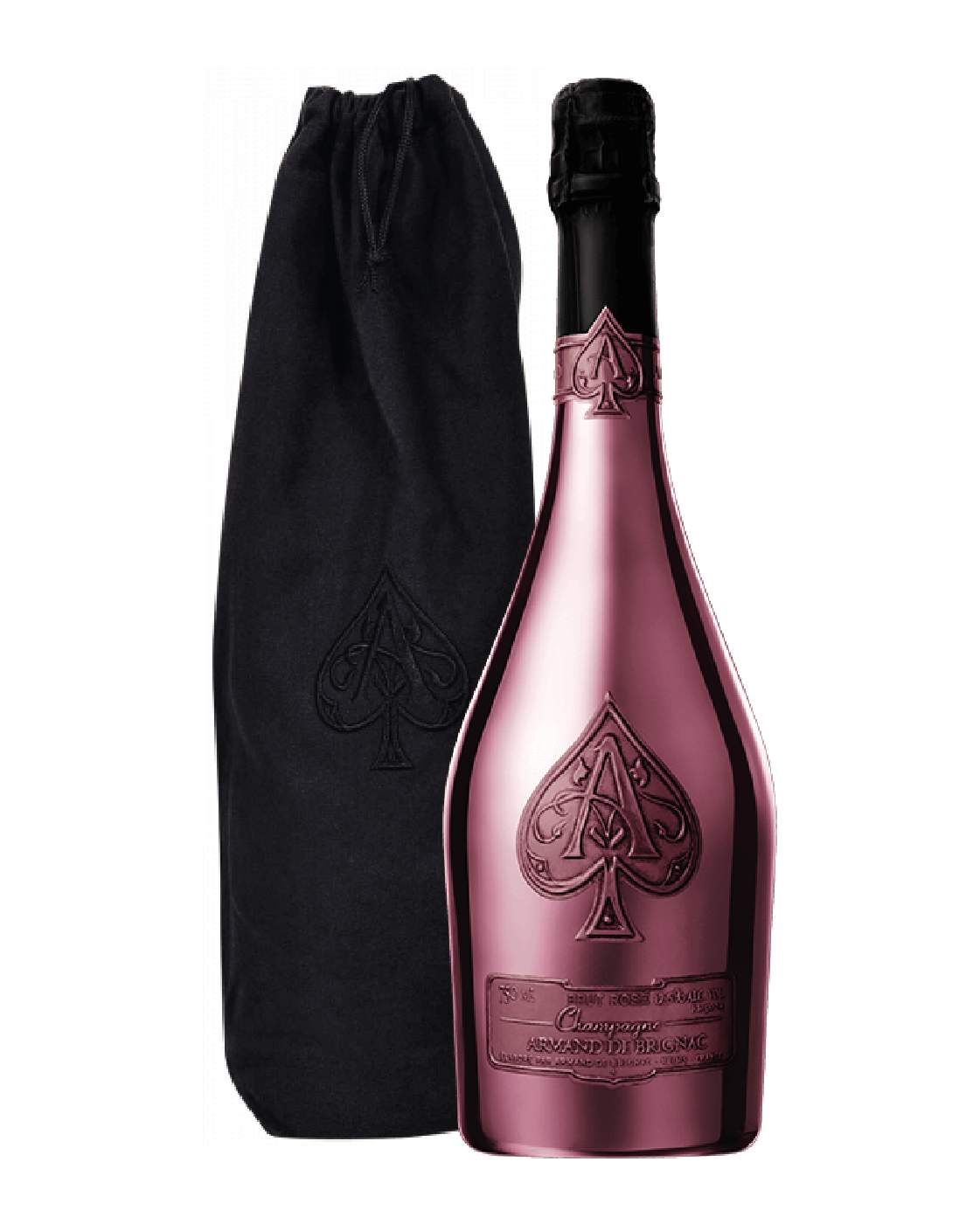 Armand de Brignac Rosé velvet bag 75cl