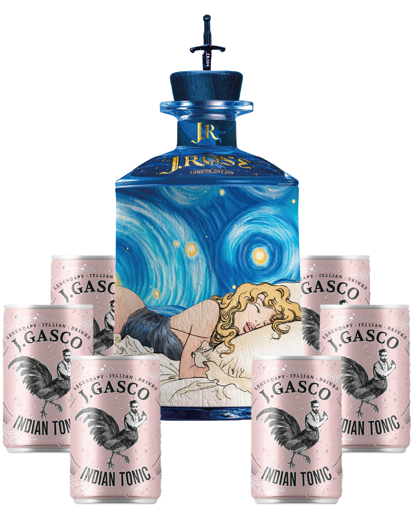 J.ROSE Limited Edition 70cl + 6 lattine 15cl J.Gasco Indian Tonic omaggio