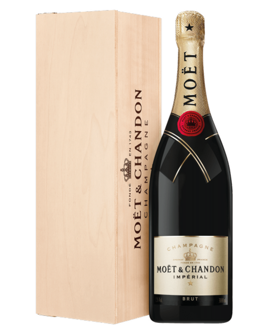 Moët & Chandon Brut Impérial 3lt Jeroboam in cassetta di legno